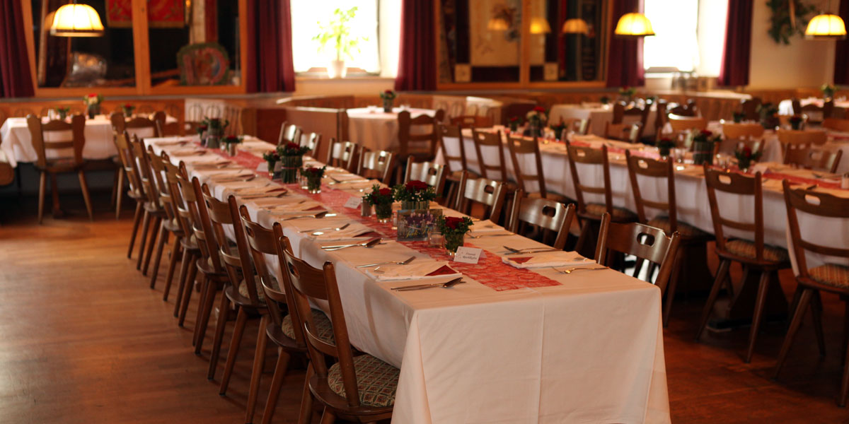 Saal im Landgasthof Geltinger